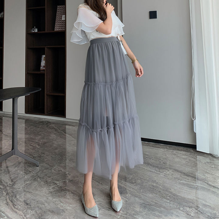 2026%20Fashion%20A-%20Line%20Half%20Skirt%20Women's%20Summer%20New%20Style%20High%20waist%20Midi%20Length%20Cake%20Skirt%20Korean%20Style%20Fashion%20Pleated%20Skirt%20-%20Image%205