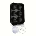 6-Grid Ice Silicone Cube Mold Tray DIY Freeze Ice Maker Creative Ice Cube Mold Barware Tools Perfect for Freezer, Cocktail. 