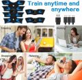 sumgott EMS Muscle Stimulator, Abs Trainer Abdominal Muscle Toner Electronic Toning Belts Workout Home Fitness Device for Men Women Abdomen Arm Leg. 