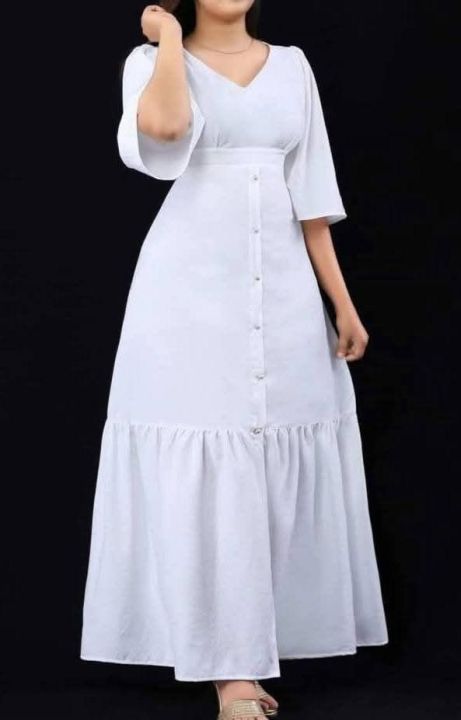 Ladies%20Casual%20Frocks/White%20Frock/Women's%20Dresses%20-%20Image%203