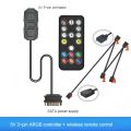 LDPCSJ SATA Interface 5V 3PIN ARGB Controller Extension Cable Light Controller Adapter for PC Fan CPU Cooler Fan Light Strip.
