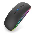 Bluetooth Wireless Mouse RGB Rechargeable Wireless Computer Mause LED Backlit Ergonomic Gaming Mouse for Laptop PC 1600 DPI. 