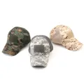 Tactical Cap Outdoor Sport Snapback Stripe Cap Camouflage Hat Simplicity Camo Hunting Mesh Cap. 