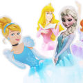 Disney Princess Cake Decoration Frozen Cake Cupcake Toppers Cake Flag for Baby Shower Happy Birthday Supplies Party Cake Decor. 