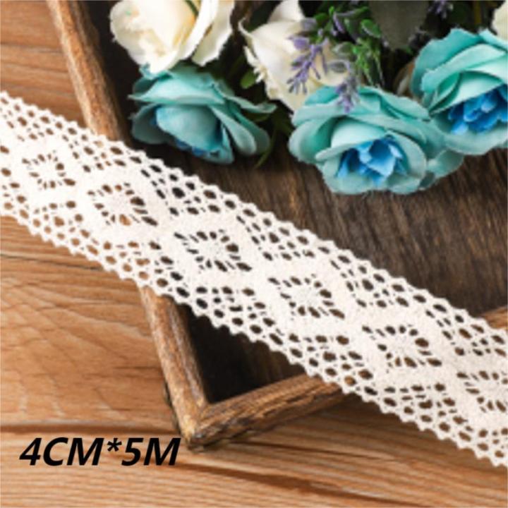 5Meter%20Roll%20White%20Cotton%20Embroidered%20Lace%20Net%20Ribbons%20Fabric%20Trim%20DIY%20Decorate%20Sewing%20Handmade%20Craft%20Materials%20Bow%20-%20Image%206
