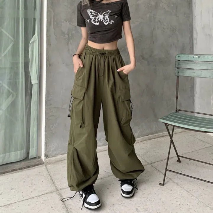 Women%20Y2K%20Streetwear%20Cargo%20Pants%20Vintage%20Fashion%20High%20Waist%20Baggy%20Trousers%20Female%20Loose%20Sweatpants%20Wide%20Leg%20Joggers%20Trousers%20-%20Image%205