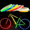 1cmx8m Bike Stickers Reflective Tape Fluorescent Safety Warning Strips MTB Cycling Tapes for Bicycle Helmet Motorcycle Scooter. 