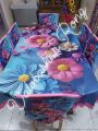 Digital 3D Print Dining Table Cloth Runner And 06 Chair Cover Full Set - Digital 3D Print Table Cloth And Chair Cover Set.