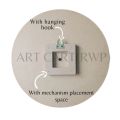 mdf clock base (14x14) |clock mdf base for resin art |10 mm thickness  with back hook and mechanism space .. 