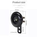 Universal Waterproof 12V 24V Electric Horn 105dB Super Loud Universal Fit for Motorcycle Scooter Car Truck Bike ATV SUV Boat. 