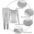 Plus Size Winter Thermal Underwear Suits Women's Long-Sleeved Tops Pants 2PCS Soft Comfortable Ladies Layer Clothing 6 Color. 