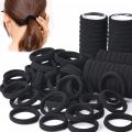 50/100pcs Black Hair Bands for Women Girls Hairband High Elastic Band Hair Ties Ponytail Holder Scrunchies Accessorie.