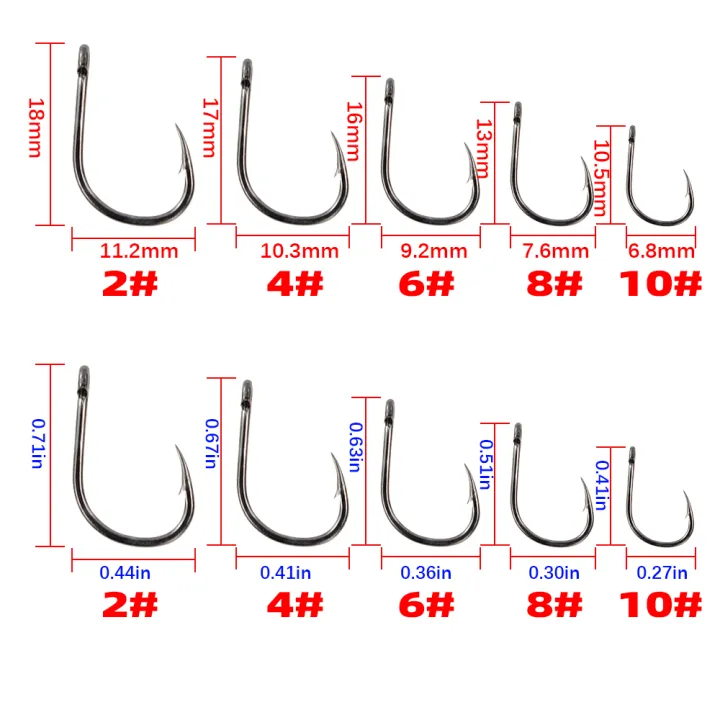 30%20x%20PTFE%20Coated%20High%20Carbon%20Stainless%20Steel%20Barbed%20Fish%20Hook%20With%20Eye%20Carp%20Fishing%20Hook%20Link%20Accessories%20X505%20-%20Image%203