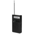 Portable mini AM / FM radio dual band stereo pocket radio suitable for hiking camping  with headphone jack. 