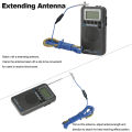 HRD-737 Portable Full Band Radio Aircraft Band Receiver FM/AM/SW/ CB/Air/VHF World Band with LCD Display Alarm Clock. 