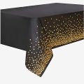 Elegant Dot Disposable Tablecloth, 137 X 274cm - Ideal for Birthday Parties Weddings Youngsters Showers and Special Occasions.
