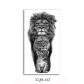 Waterproof Temporary Tattoos for Men Women Animal Lion Tiger Bear Tattoo Stickers Wolf Crown Body Art Arm Fake Tatoo. 