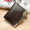 Baellerry Short Luxury Men Wallets Zipper Coin Pocket Card Holder Male Wallet Clutch Photo Holder Brand Man Purses Wallet. 