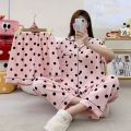 Printed Sanrio Hello Kitty Summer Cute 3 Pcs Pajamas Set For Women. 