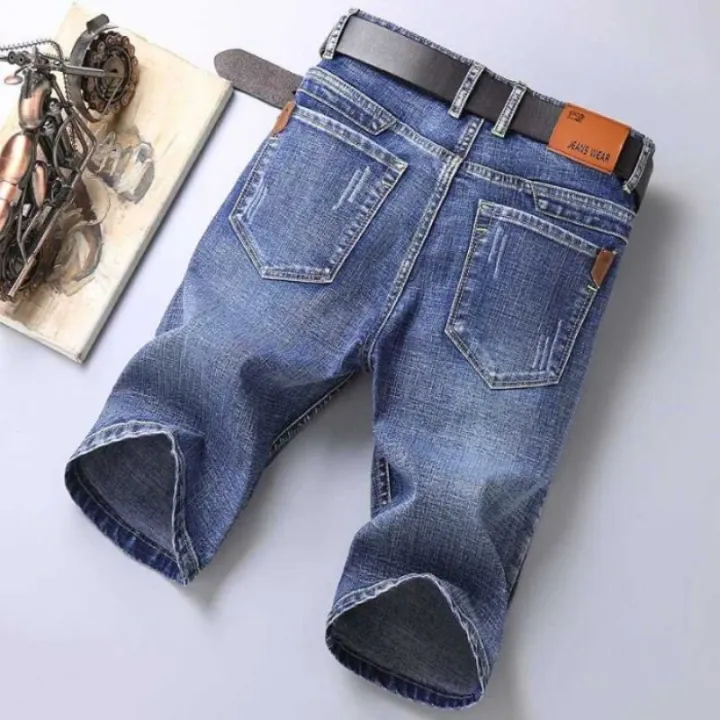 Denim%20Shorts%20Men's%20Summer%20Thin%20Straight%20Classic%20Designer%20Business%20Short%20Jeans%20Brand%20Clothing%20Stretch%20Korean%20Casual%20Male%20Shorts%20-%20Image%205