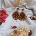 Resin jhumka earings for girls and women premium quality hand made resin jhumka in regular size name can be customized. 