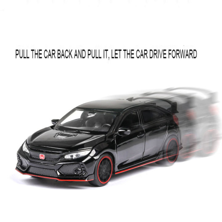 1:32%20Honda%20CIVIC%20TYPE-R%20Alloy%20Diecast%20Toy%20Cars%20Model%20Simulated%20with%20Sound%20Light%20Vehicles%20Collection%20Toys%20Children%20Birthday%20Gifts%20-%20Image%204