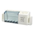 Toothbrush holder punch-free modern minimalist rack wall-mounted toothbrush holder bathroom creative home family of four - bathroom corner shelf.