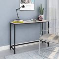 Console Table for Entryway ,Narrow Sofa Tables Entryway Table,black frame white top , Rustic Narrow Entrance ,Console Table, Front Door Console Table Accent Table for Living Room Entryway. 