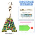 DIY Diamond Painting Keychain Diamond Mosaic Kit Diamond Art Keychains Rhinestone Pendant Gem Keychains Letters Lady Bag Pendant. 