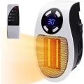 500W Portable Heater Electric Heater Plug in Wall Room Heater Home Appliance Heating Stove Mini Radiator Remote Warmer Machine. 