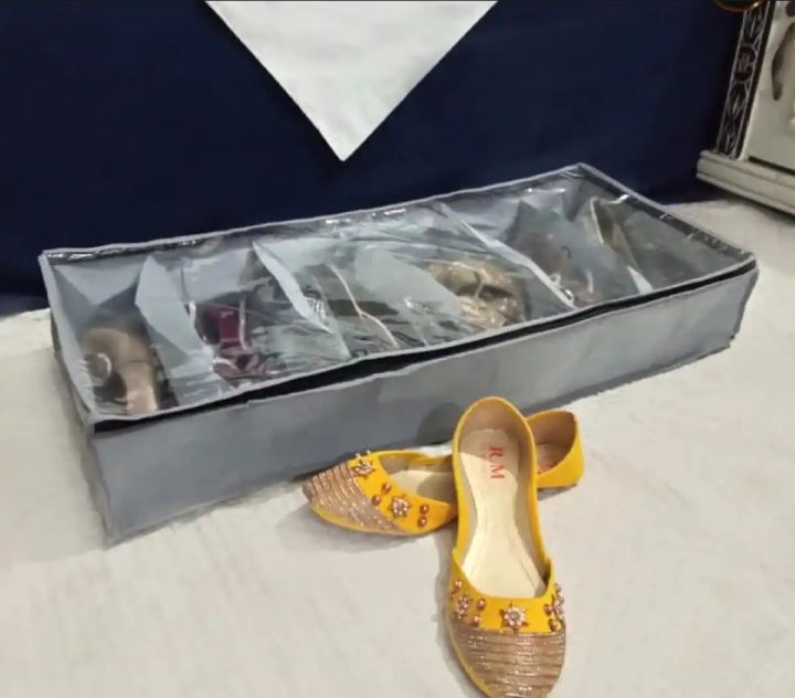 6 Pocket Shoes Organizer,Dust Prof Shoes Storage Bag,Portable