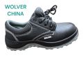 Wolver Men's Leather Safety Shoe Non-Slip for Industrial Work Boot Waterproof Steel Toe Footwear Indestructible Construction Slip Resistant Shoes (Black).