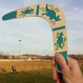 New Kangaroo Throwback V Shaped Boomerang Flying Disc Throw Catch Outdoor Game Kids Toys Parent-child Interactive Game Props. 