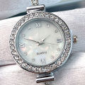 Women's Premium Crystal Watch Luxurious Crystal Bracelet Design Wrist Watch for Outside Office Business Meeting.