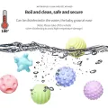 4PCS Set Soft Rubber Multi-Texture Baby Grab Ball Toy Exercise Grasp Ability Hand Grab Ball. 