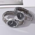 Fashion Couple Quartz Wristwatch Luxury Women Stainless Steel Quartz Wrist Watches Women Business Casual Wristwatches. 
