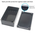ABS Waterproof Box Electronic Safe Case Plastic Boxes Black Wire Junction Box Plastic Organizer IP67 Waterproof Enclosure. 