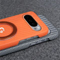 High Texture Business Rotable Magnetic Bracket Case For Google Pixel 10 Pro XL 9A Carbon Fiber Pattern Anti-Drop Protector Cover.