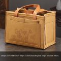 2024 Outdoor Travel Tea Set Storage Bag Portable Car Teapot Tea Cup Storage Bag Multi functional Storage Bag Tea Cozies LF395. 