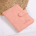Leather Passport Holder Covers Case Waterproof Travel Credit Card Wallet Cute Passport Book for Women/Men Buckle Passport Cover.
