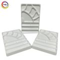 8x 12.5cm plastic 9 hole color palette brush holder 2 hole tray mixed color palette 8x 12.5cm.. 