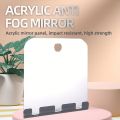 Portable handheld fog free mirror, shower mirror Shaving fog free bathroom mirror, Makeup beard beauty and travel rectangle. 