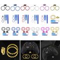 Accent Rings Replacement Kit Replacement Parts with Screwdriver Matte Chrome Plated for Xbox One Elite Series 2 Game Controller. 