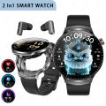 LIGE New TWS 2 in 1 Headset Smart Watch 1.85"Bluetooth Call Earphone Smartwatch Men Heart Rate Health Monitor Music Watches 2026. 