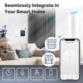 MOES Tuya ZigBee Smart Curtain Switch 2.5D Support RF433 Arc Glass Touch Panel App Remote Control Work With Alexa  Home. 