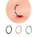 3Pcs 14K Gold Plated Nose Rings Hoops for Women/Men, 22 Gauge 8mm Small Thin Nose Piercing Jewelry,Tiny Septum Cartilage Helix. 