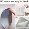 Flexible Makeup Mirror Sheets Self-Adhesive Mirror Tiles Non-Glass Mirror Stickers for Home Decoration. 