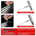 Auto Bike Tire Repair Car Tire Repair Tool Tyre Repair Kit Studding Tool Set 45 PCS Motorcycle Car Accessories Puncture Plug Set. 