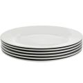 10.5" Round Dinner Plate- White. 