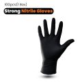 Black Nitrile Gloves Disposable 2 to 100 Pcs Multi-Purpose Latex & Powder Free, Chemical, Puncture & Tear Resistant Gloves, Waterproof, Durable & Thickened for Kitchen, Photoshoot, Medical, Cleaning, Cooking & Mechanical Use, Synthetic Rubber, Box 100 Pcs. 